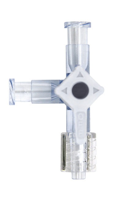 Adaptador 3 vias no kit cânula pulse block para bloqueio de nervos